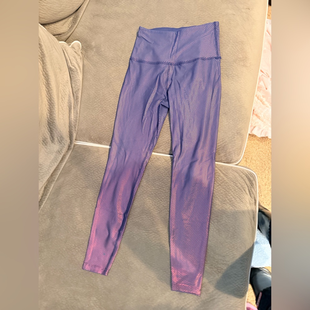 Beyond Yoga Alloy Purple and Blue High-Waisted Leggings